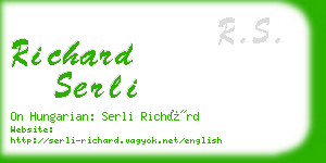 richard serli business card
